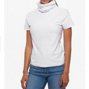 Betsy Adam Women's Blouse Attached Face Mask Medium NWT